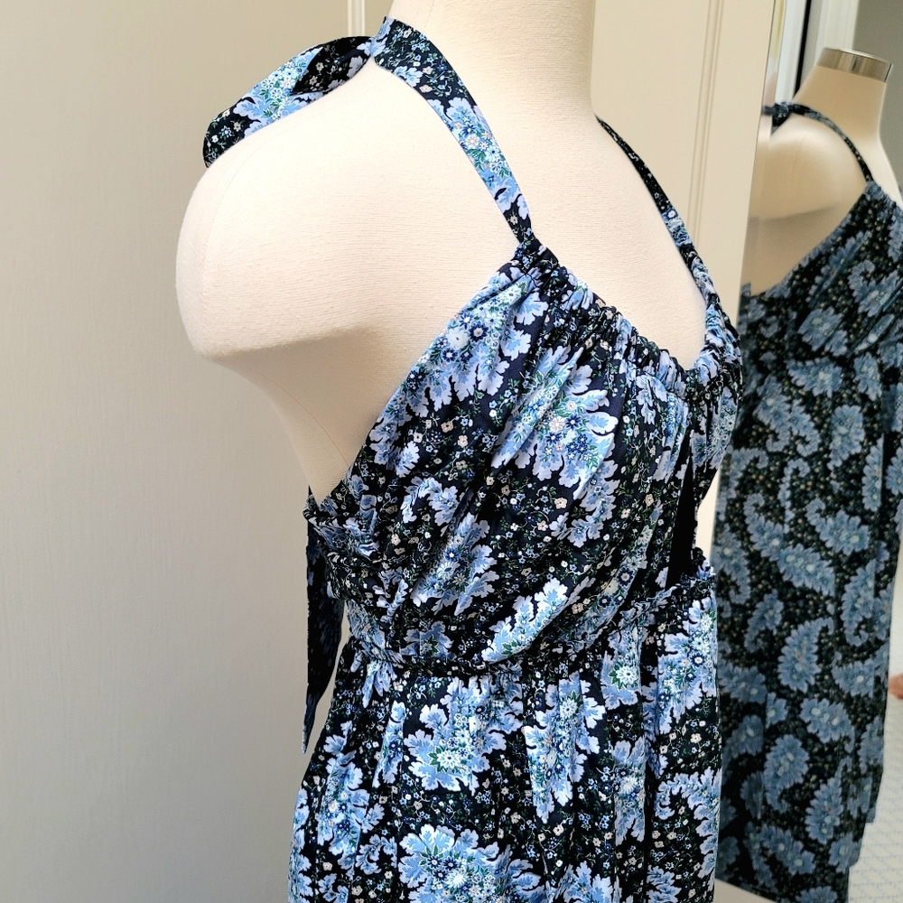 New! J. Crew size 12 Collection Halter Cutout Dress in Ratti Pacific Paisley NWT - Picture 5 of 16